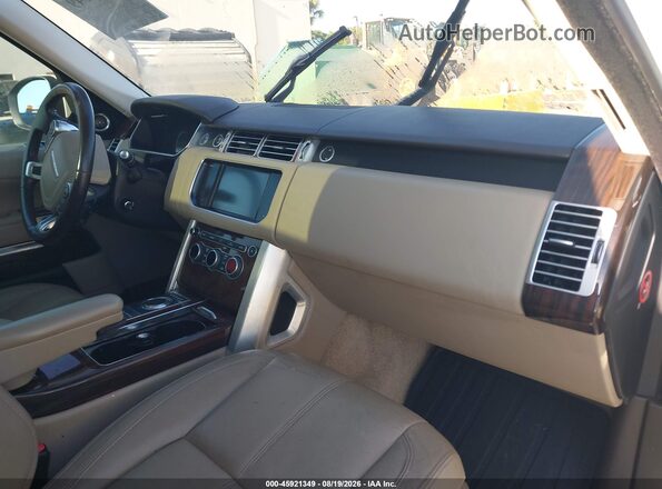 SALGR2KFXGA263322 2016 LAND ROVER RANGE ROVER Белый Вид салона спереди