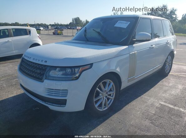 SALGR2KFXGA263322 2016 LAND ROVER RANGE ROVER Белый Передняя левая четверть