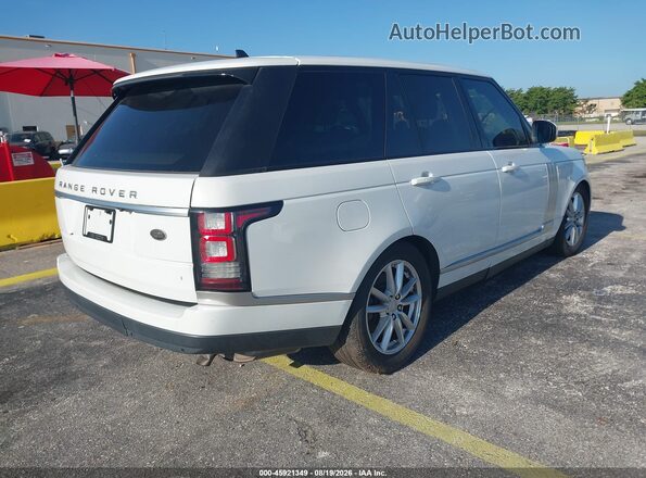 SALGR2KFXGA263322 2016 LAND ROVER RANGE ROVER Белый Задняя правая четверть