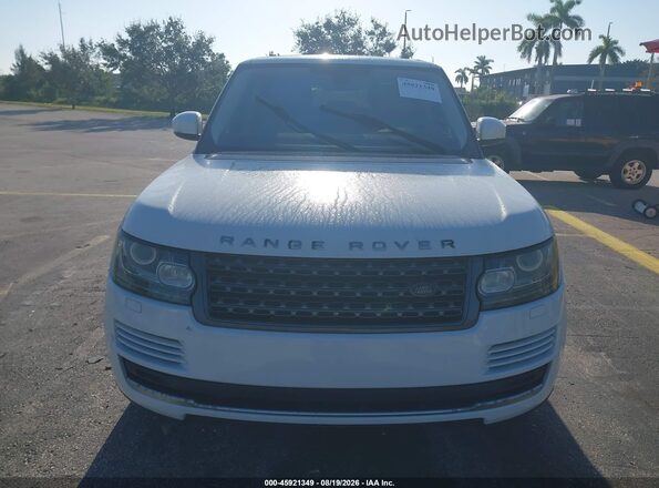 SALGR2KFXGA263322 2016 LAND ROVER RANGE ROVER Белый Вид спереди