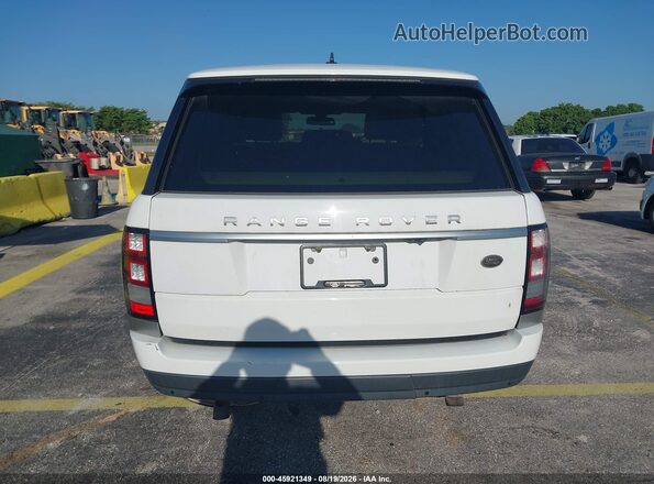 SALGR2KFXGA263322 2016 LAND ROVER RANGE ROVER Белый 