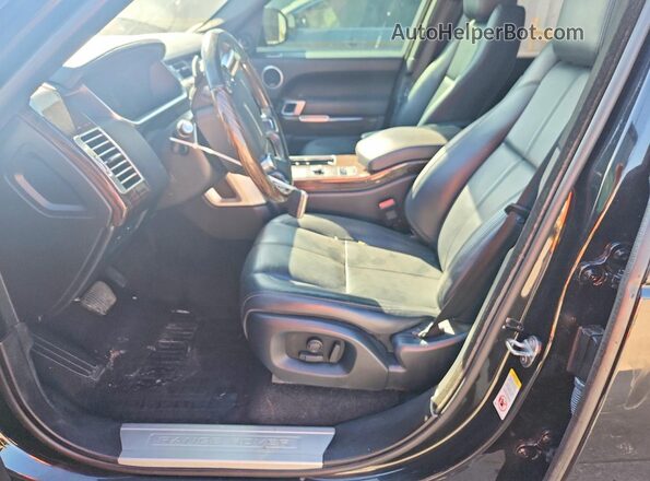 SALGR2PF6GA309060 2016 LAND ROVER RANGE Black Front interior view