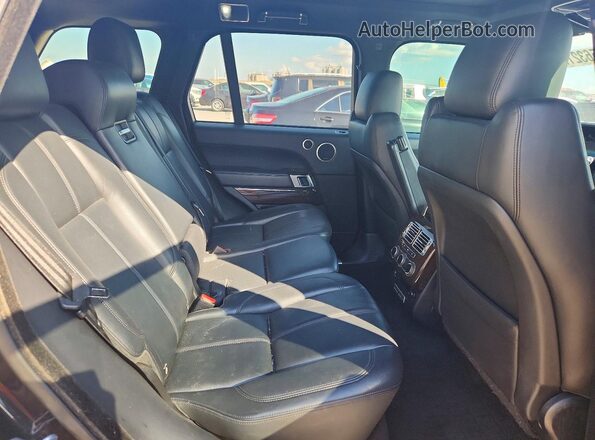 SALGR2PF6GA309060 2016 LAND ROVER RANGE Black Rear interior view
