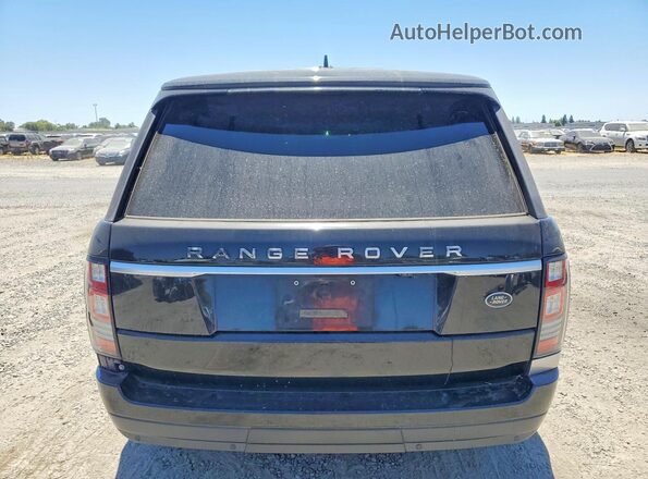 SALGR2PF8GA319671 2016 LAND ROVER RANGE Black Vista trasera