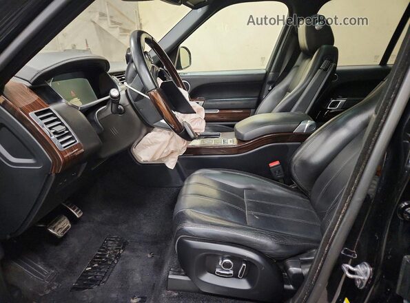 SALGS2EF7GA247174 2016 LAND ROVER RANGE Black Вид салону спереду