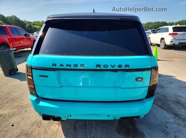 SALGS2EF9GA248357 2016 LAND ROVER RANGE Turquoise Вид ззаду