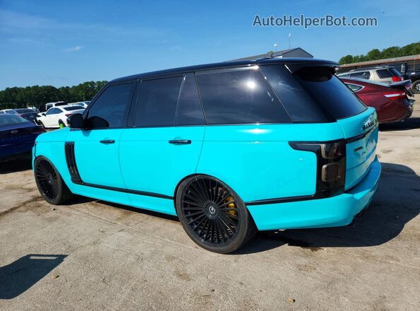 SALGS2EF9GA248357 2016 LAND ROVER RANGE Turquoise Задня ліва чверть