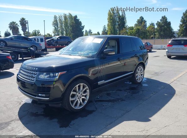 SALGS2EF9GA270309 2016 LAND ROVER RANGE ROVER Black Передня ліва чверть