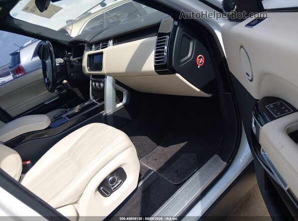 SALGS2EFXGA260680 2016 LAND ROVER RANGE ROVER White Vista interior delantera