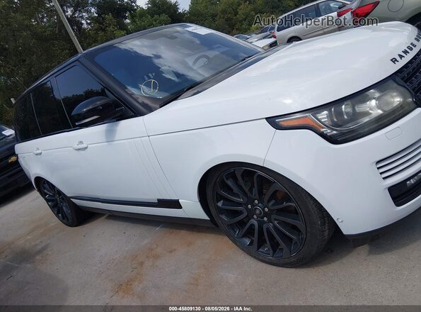 SALGS2EFXGA260680 2016 LAND ROVER RANGE ROVER White Vista interior trasera