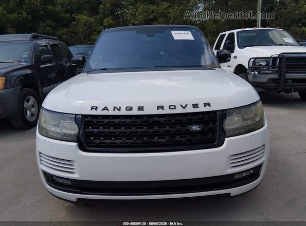 SALGS2EFXGA260680 2016 LAND ROVER RANGE ROVER White Vista del cuadro de instrumentos
