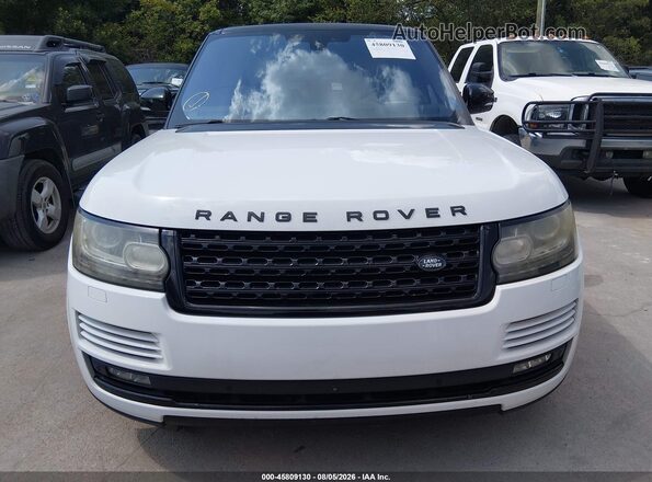 SALGS2EFXGA260680 2016 LAND ROVER RANGE ROVER White Vista frontal