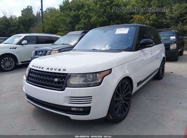 SALGS2EFXGA260680 2016 LAND ROVER RANGE ROVER White Vista tres cuartos delantera izquierda