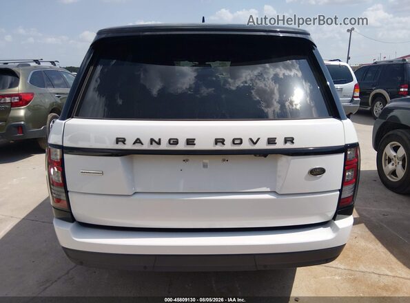 SALGS2EFXGA260680 2016 LAND ROVER RANGE ROVER White 