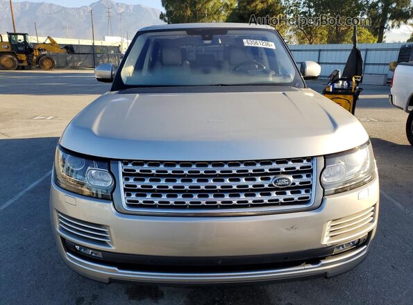 SALGS2EFXGA294604 2016 LAND ROVER RANGE Beige Widok z przodu