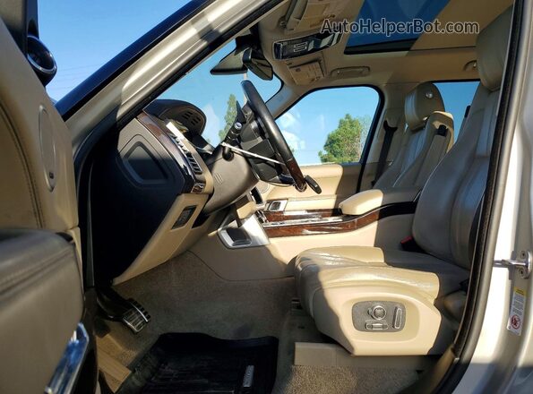 SALGS2EFXGA294604 2016 LAND ROVER RANGE Beige Widok wnętrza z przodu