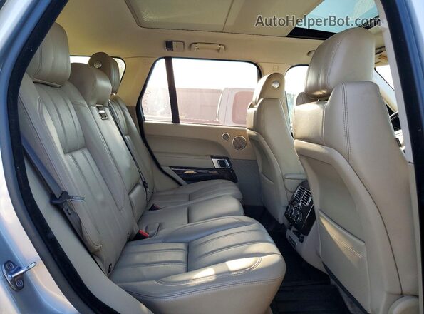 SALGS2EFXGA294604 2016 LAND ROVER RANGE Beige Widok wnętrza z tyłu