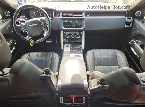 SALGS2FE0HA327147 2017 LAND ROVER RANGE Blue Вид панелі приладів
