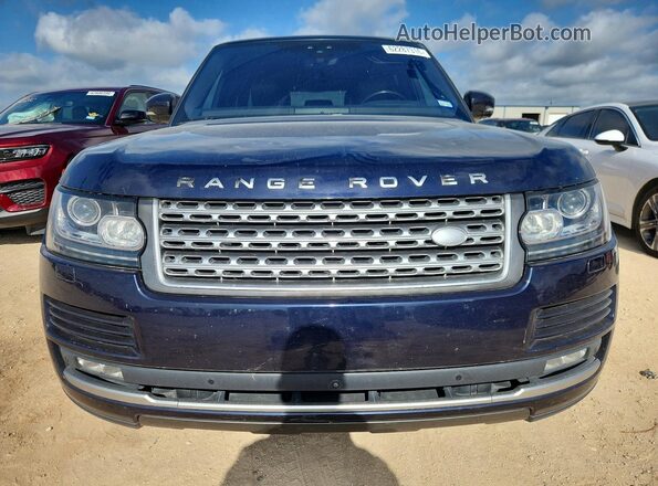 SALGS2FE0HA327147 2017 LAND ROVER RANGE Blue Вид спереду