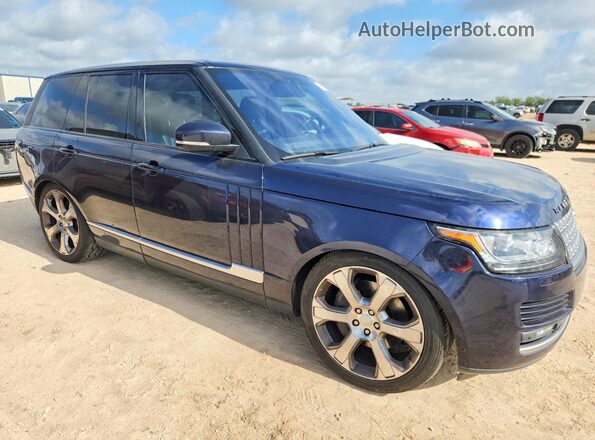 SALGS2FE0HA327147 2017 LAND ROVER RANGE Blue Передня права чверть