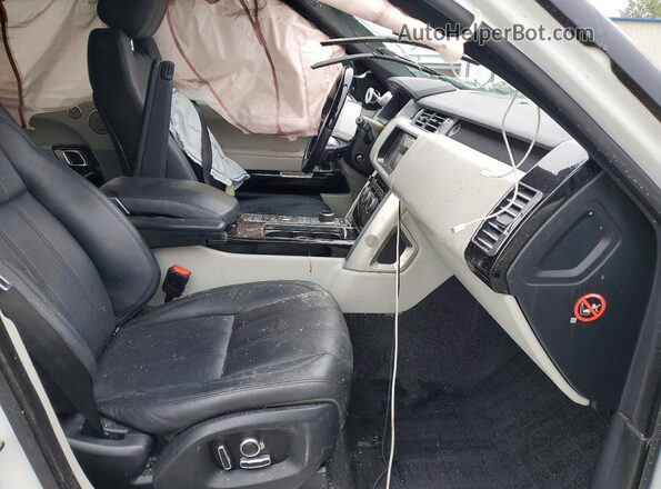 SALGS2FE3HA345609 2017 LAND ROVER RANGE White Front interior view