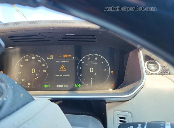 SALGS2FE3HA345609 2017 LAND ROVER RANGE White Instrument cluster view