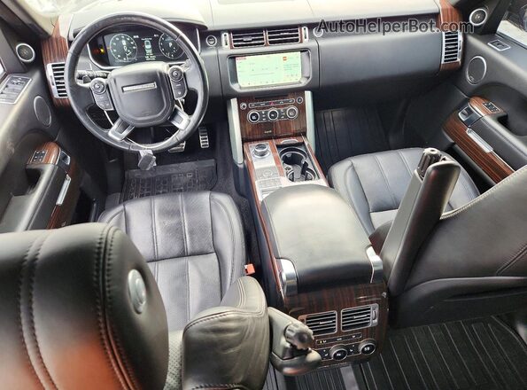 SALGS2FE6HA325841 2017 LAND ROVER RANGE Black Widok deski rozdzielczej