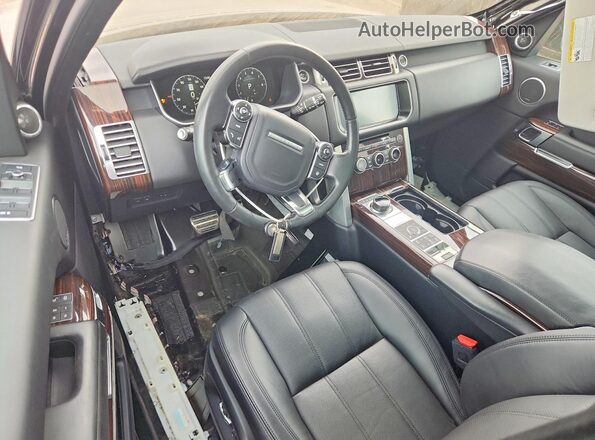 SALGS2FEXHA337779 2017 LAND ROVER RANGE Black წინა პანელის ხედი