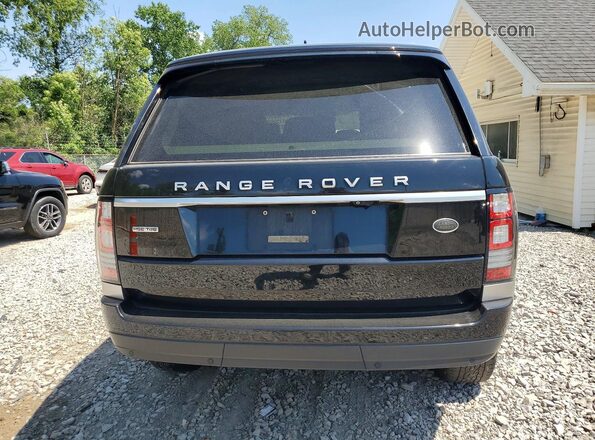 SALGS2FK6HA326106 2017 LAND ROVER RANGE Black Вид ззаду
