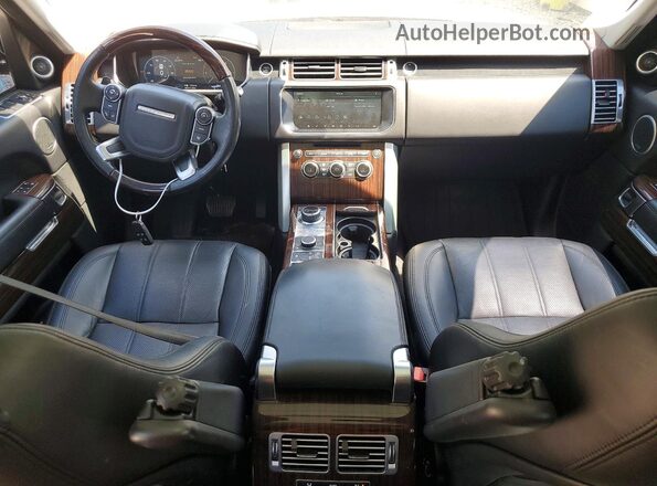 SALGS2FK6HA326106 2017 LAND ROVER RANGE Black Вид панелі приладів
