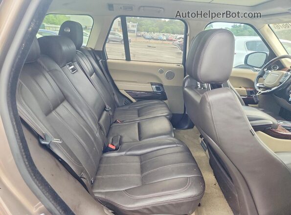 SALGS2FV1HA369441 2017 LAND ROVER RANGE Tan უკანა სალონის ხედი