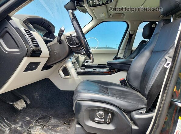 SALGS2FV2HA357783 2017 LAND ROVER RANGE Green Вид салону спереду