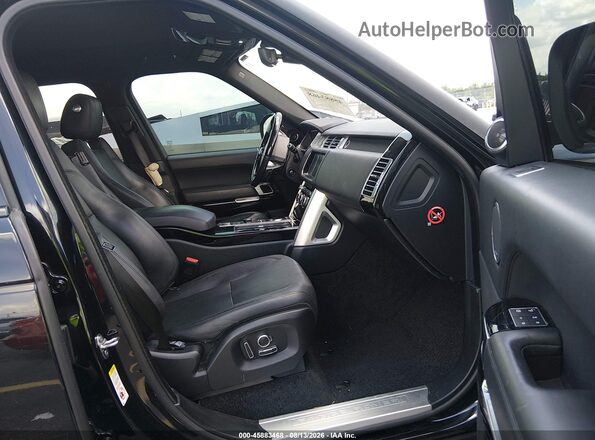 SALGS2FV3HA378688 2017 LAND ROVER RANGE ROVER Black Вид салону спереду