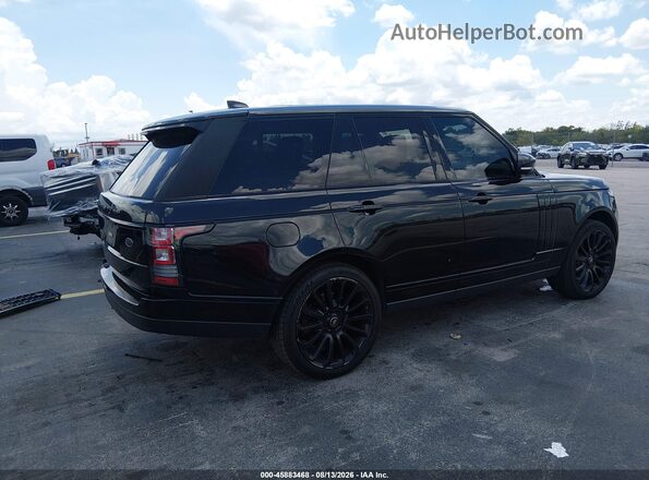 SALGS2FV3HA378688 2017 LAND ROVER RANGE ROVER Black Задня права чверть