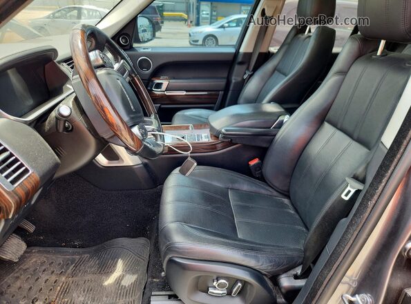 SALGS2FV6HA378376 2017 LAND ROVER RANGE Gray წინა სალონის ხედი