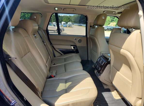 SALGS2FV9HA355271 2017 LAND ROVER RANGE Blue Rear seats view