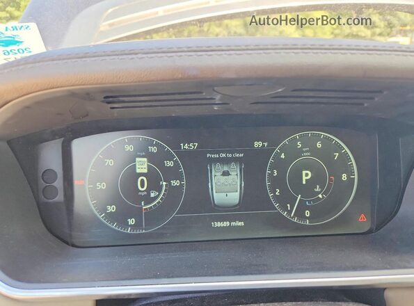 SALGS2FV9HA355271 2017 LAND ROVER RANGE Blue Instrument cluster view