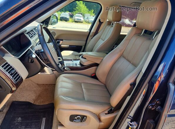 SALGS2FV9HA355271 2017 LAND ROVER RANGE Blue Front interior view