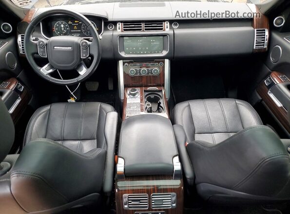 SALGS2FVXHA353710 2017 LAND ROVER RANGE Black წინა პანელის ხედი