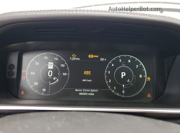 SALGS2FVXHA353710 2017 LAND ROVER RANGE Black ხელსაწყოთა პანელის ხედი