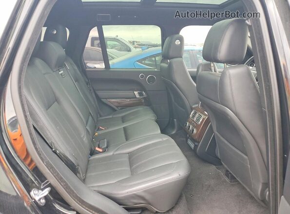 SALGS2FVXHA353710 2017 LAND ROVER RANGE Black უკანა სავარძლების ხედი