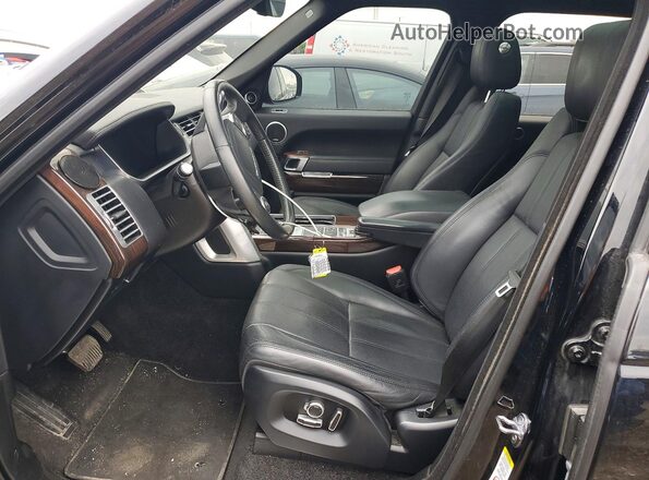 SALGS2FVXHA353710 2017 LAND ROVER RANGE Black წინა სალონის ხედი