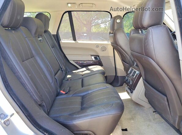 SALGS2KF3GA250979 2016 LAND ROVER RANGE Silver Հետևի նստատեղերի տեսք