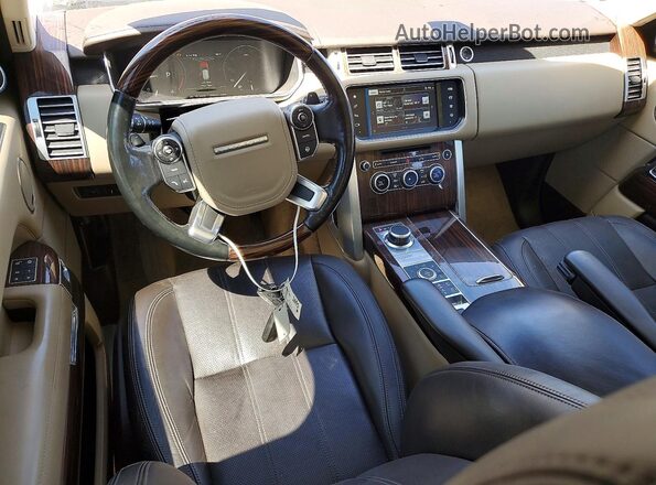 SALGS2KF3GA250979 2016 LAND ROVER RANGE Silver Առջևի վահանակի տեսք