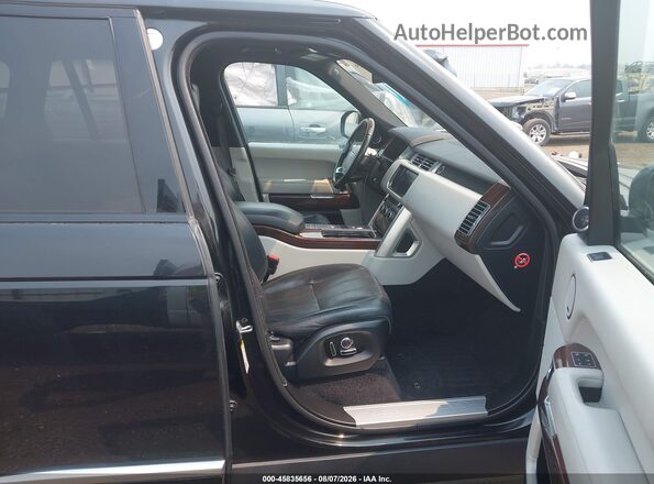 SALGS2KF4GA249999 2016 LAND ROVER RANGE ROVER Black Widok wnętrza z przodu