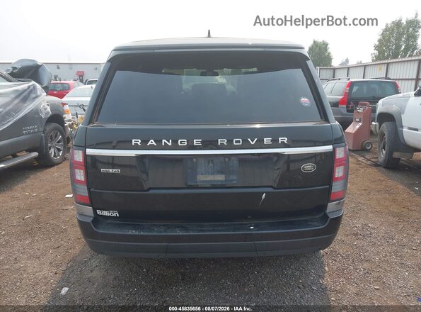 SALGS2KF4GA249999 2016 LAND ROVER RANGE ROVER Black 