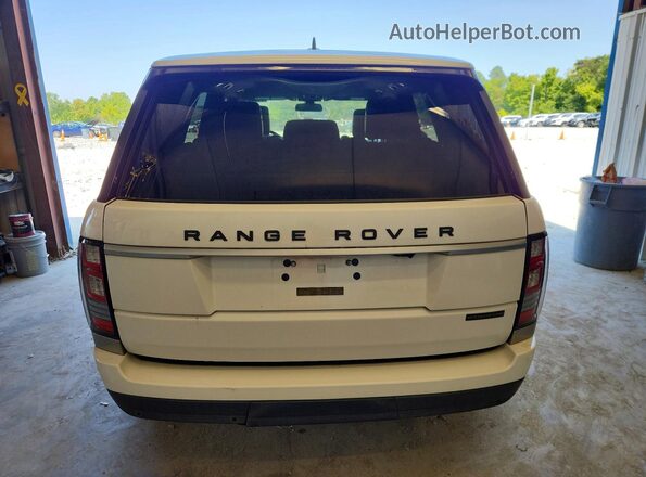SALGS2PF2GA319699 2016 LAND ROVER RANGE ROVER White წინა სალონის ხედი