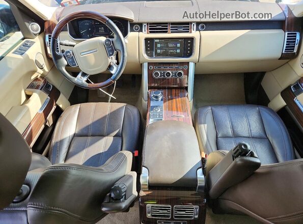 SALGS2PF8GA295733 2016 LAND ROVER RANGE Зеленый Вид панели приборов