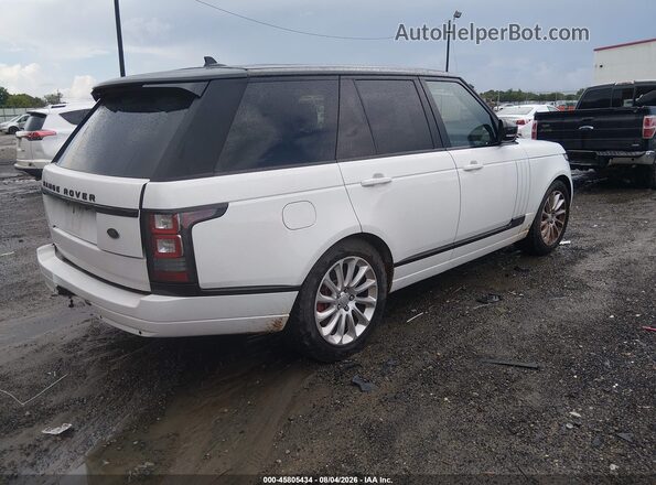 SALGS2PF8GA306911 2016 LAND ROVER RANGE ROVER Белый Задняя правая четверть