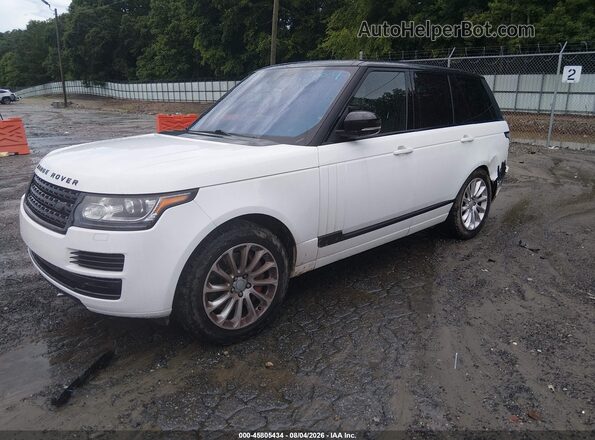 SALGS2PF8GA306911 2016 LAND ROVER RANGE ROVER Белый Передняя левая четверть